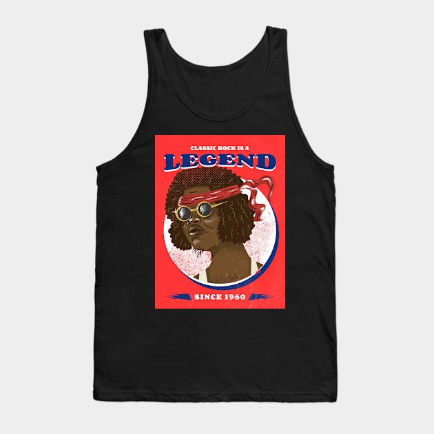 Classic Rock Is a Legend Tank Top by AladdinHub